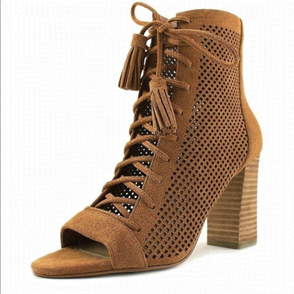 MARC fisher shaini taupe heels booties